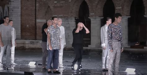 hail at dolce gabbana show|Dolce & Gabbana show hit by freak hailstorm .